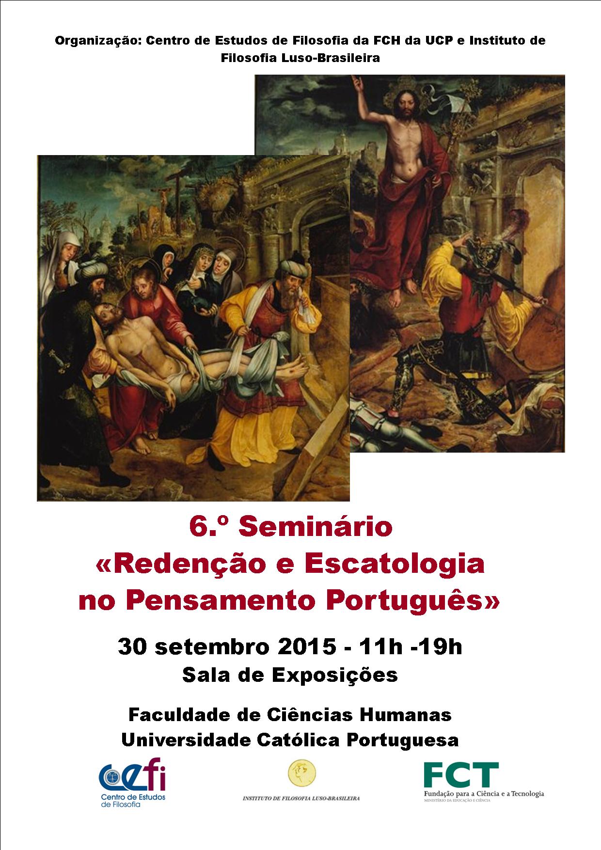 Cartaz 6 seminário Redenção Lisboa 2015
